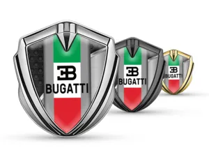 Bugatti 3D Emblem Abzeichen Max Stil Solides 3D Metall